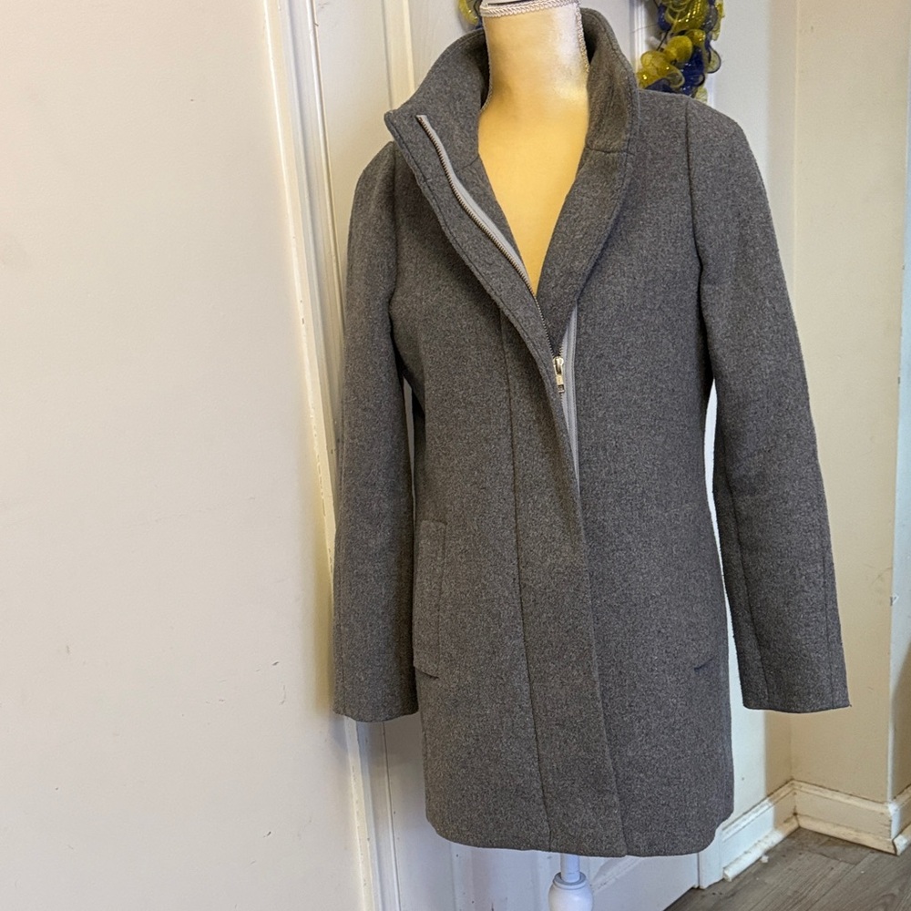 J. Crew Charcoal Pea Coat